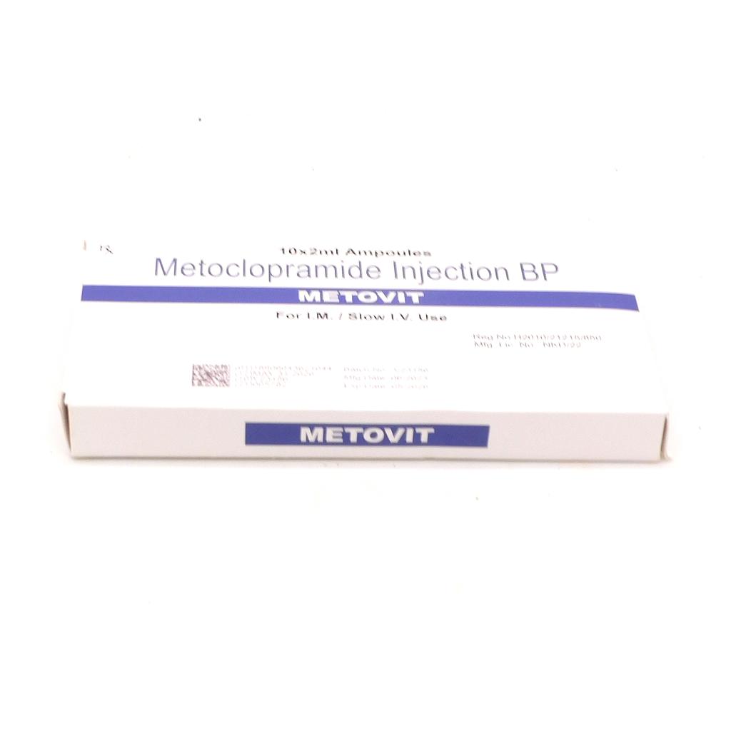 Metoclopramide Hydrochloride 10mg Bp Injection (Metovit)