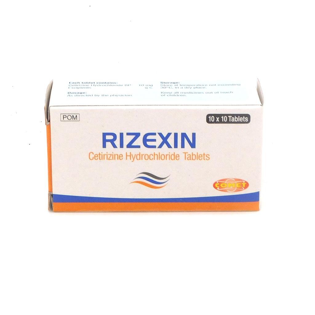 Cetirizine 10mg Tablets (Rizexin)