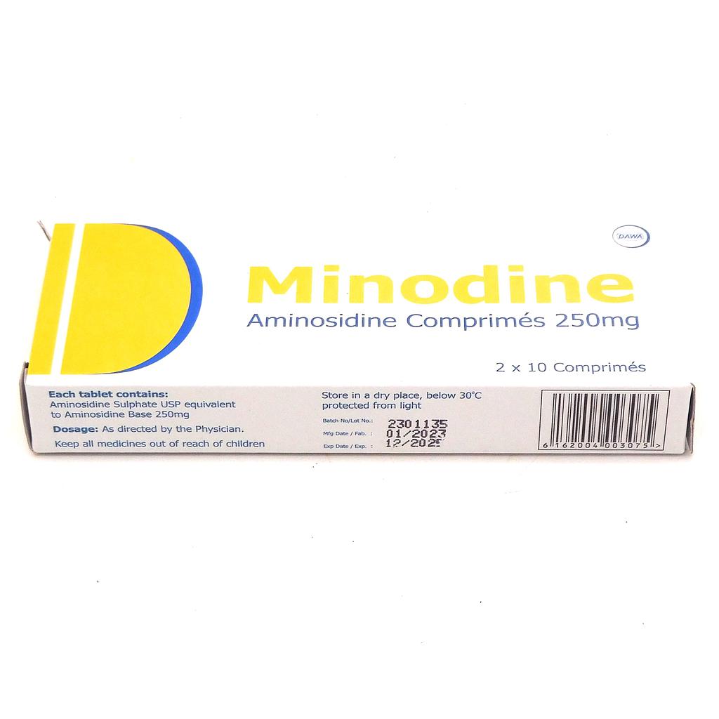 Aminosidine 250mg Tablets (Minodine)