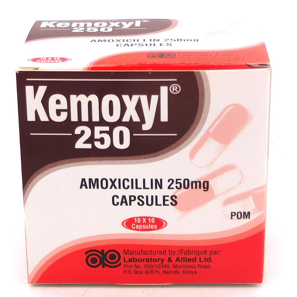 Amoxicillin 250mg Capsules (Kemoxyl)