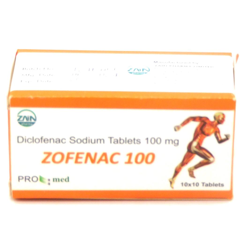 Diclofenac Sodium 100mg Tablets (Zofenac 100)