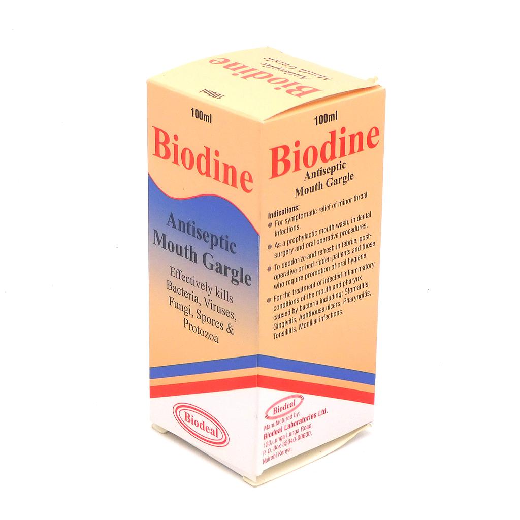 Povidone Mouthwash 100ml (Biodine)