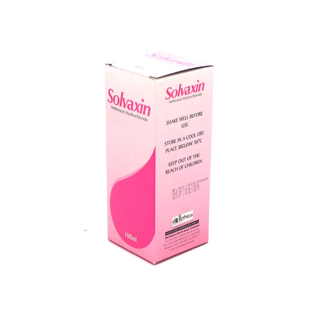 Ambroxol Hydrochloride 15mg/5ml Syrup 100ml (Solvaxin)