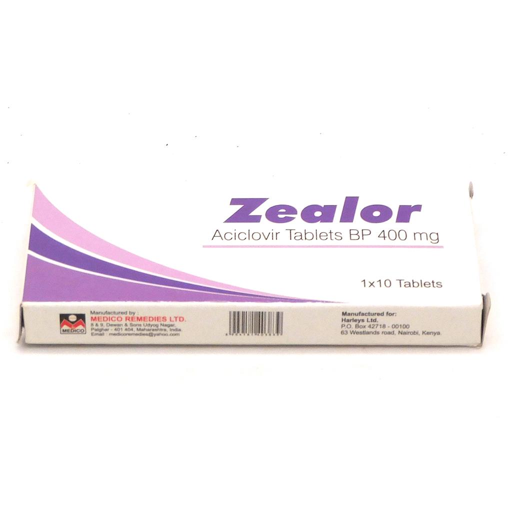Acyclovir 400mg Tablets (Zealor)