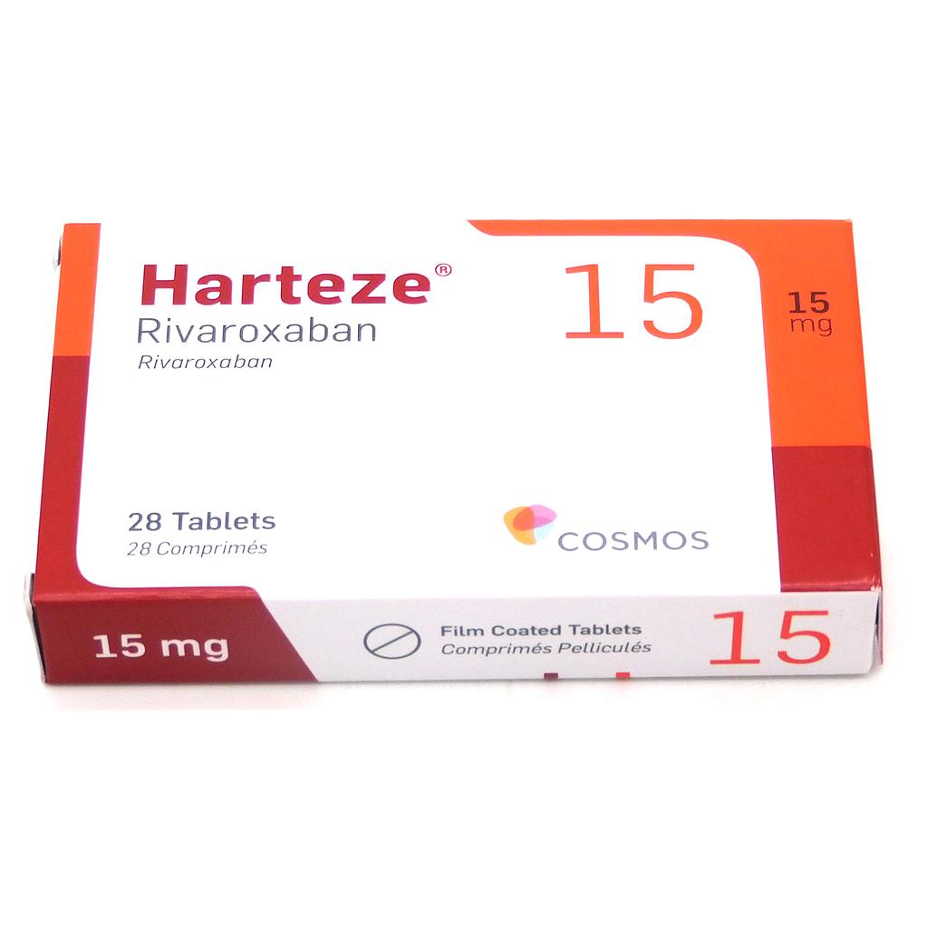 Rivaroxaban 15mg Tablets (Harteze)