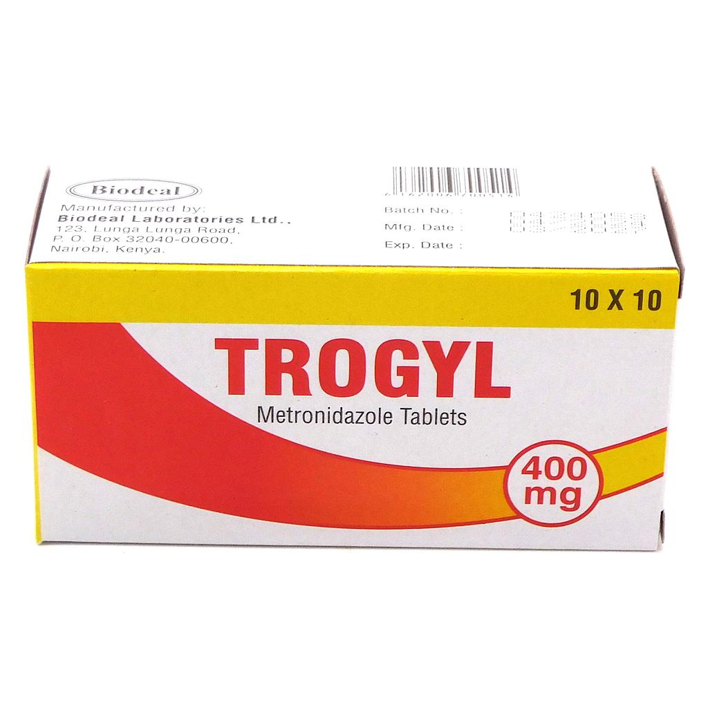 Metronidazole 400mg Tablets Blister (Trogyl)