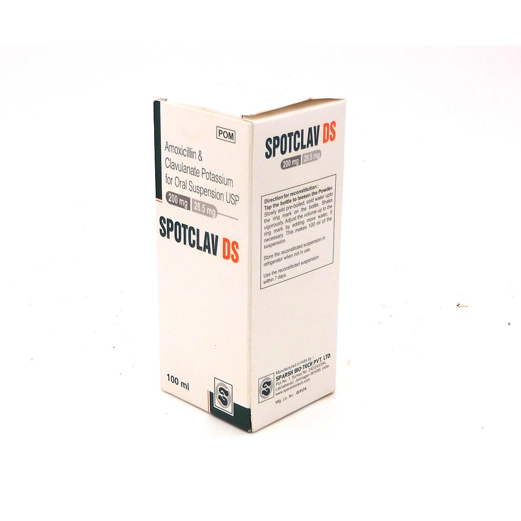Amoxicillin/Clavulanate Potassium 228mg/5ml 100ml Syrup (Spotclav)