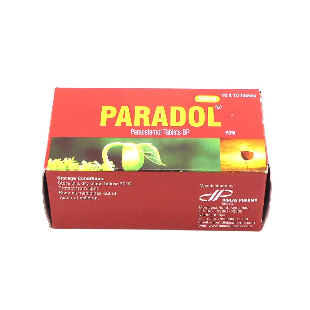 Paracetamol 500mg Tablets Blister (Paradol)