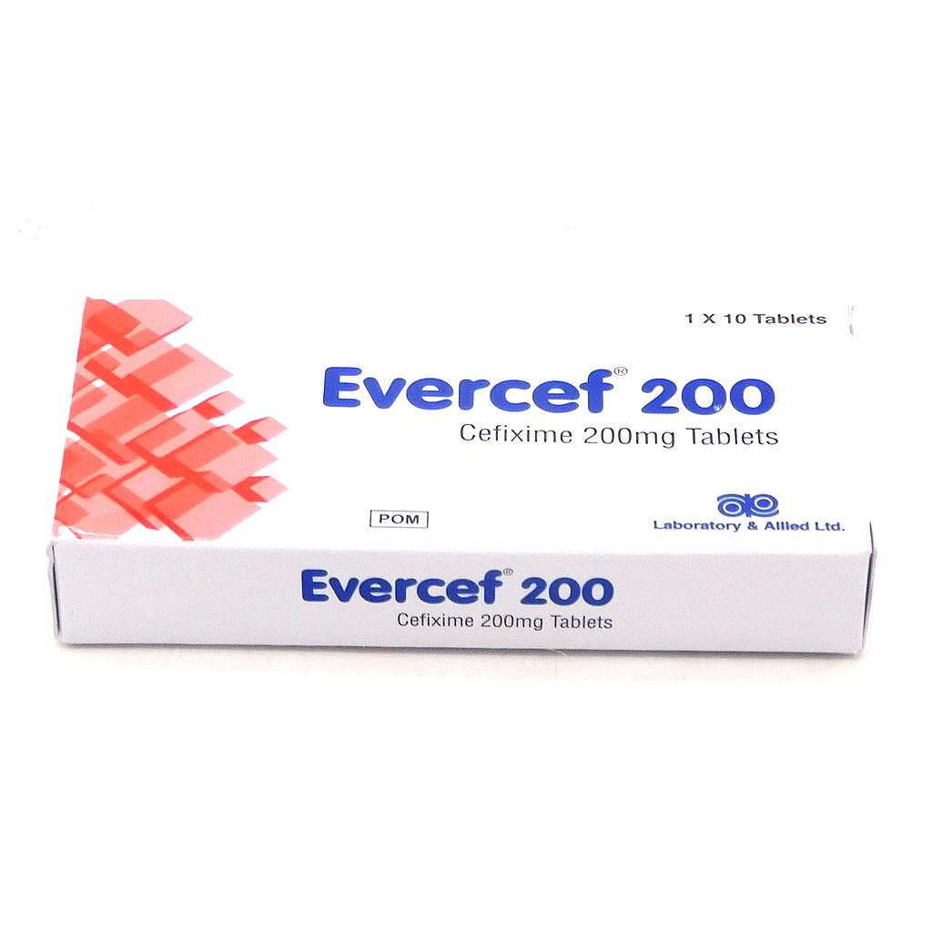 Cefixime 200mg Tablets (Evercef)