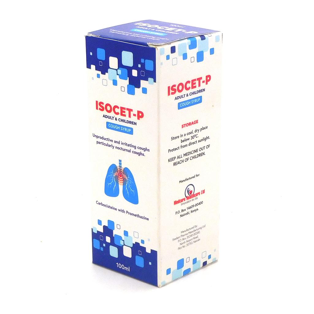 Carbocisteine/Promethazine Hcl 100mg/2.5mg Syrup 100ml (Isocet-P)