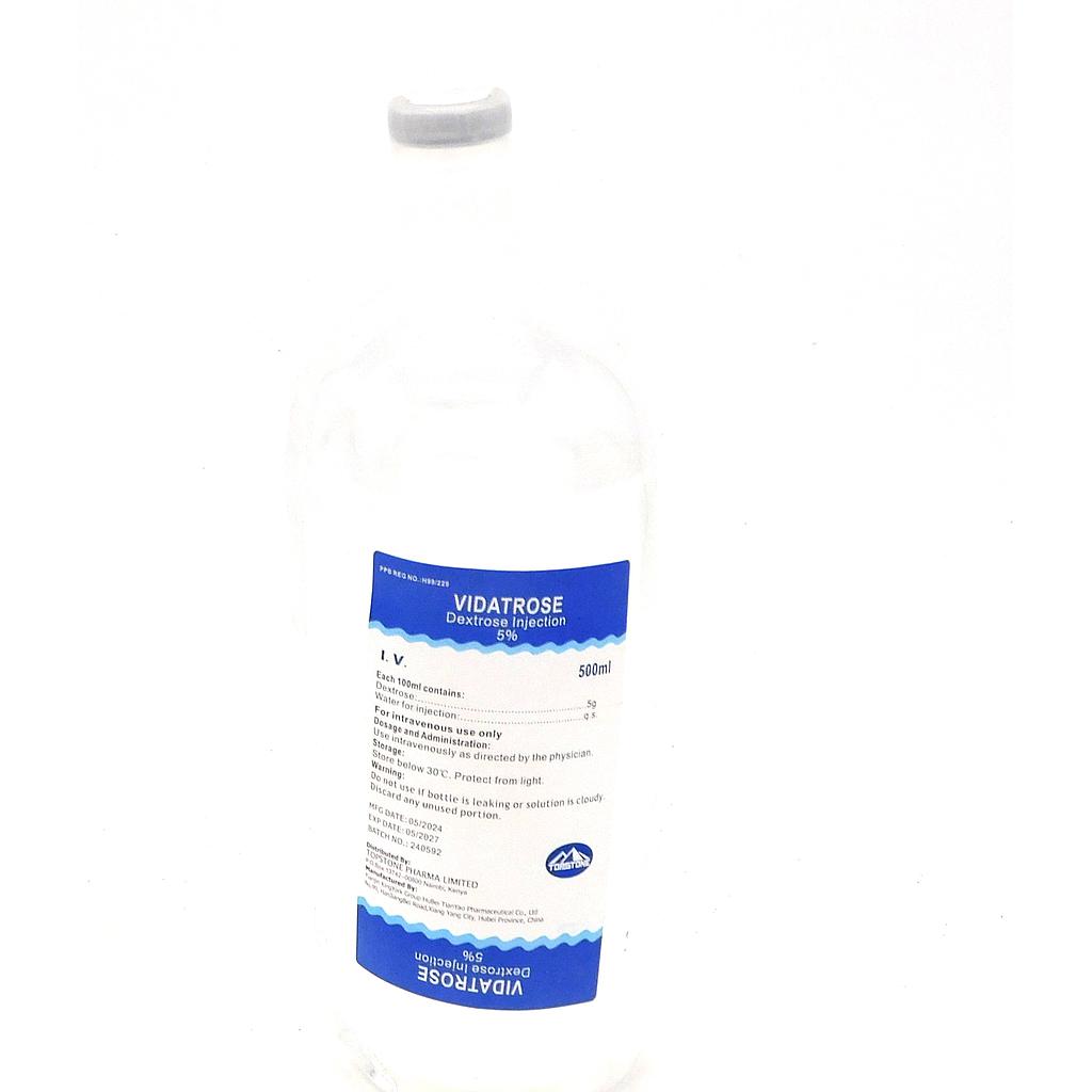 Dextrose 5% 500ml (Vidatrose)
