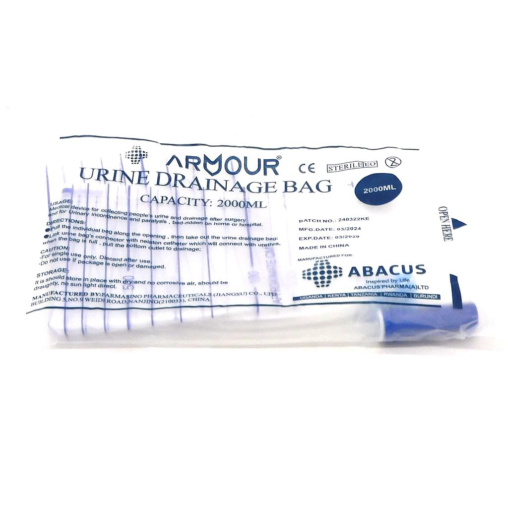 Urine Bags 2 Litre Outlet (Armour)