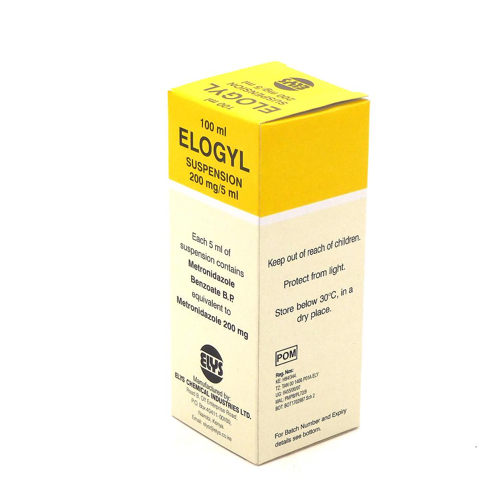 Metronidazole 100ml Suspension (Elogyl)