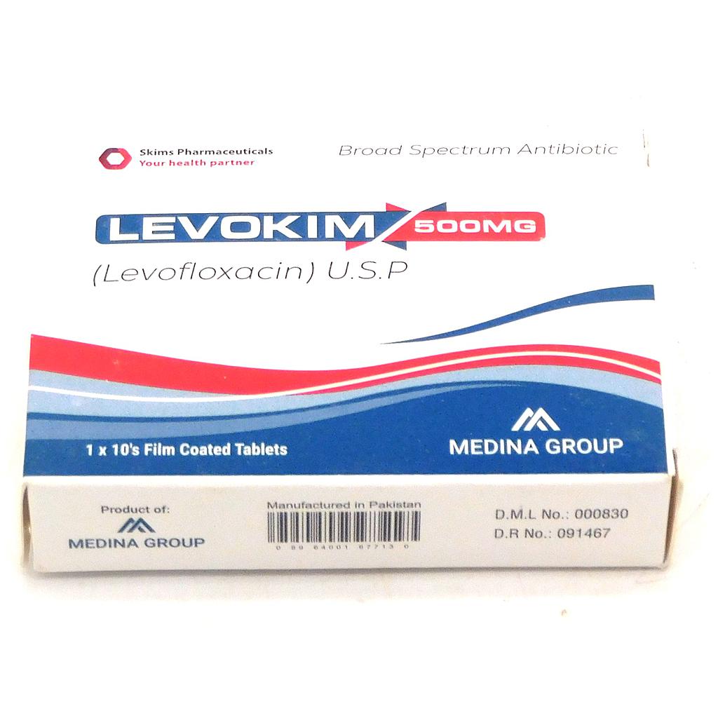 Levofloxacin 500mg Tablets (Levokim)