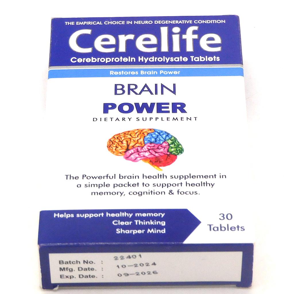 Cerebroprotein Hydrolysate 90mg Tablets (Cerelife)