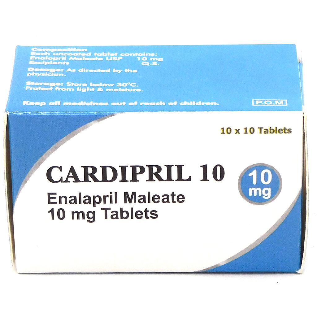 Enalapril 10mg Tablets (Cardipril)