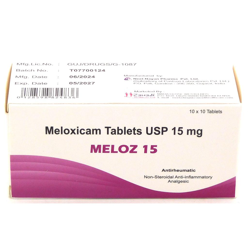 Meloxicam 15mg Tablets (Meloz 15)
