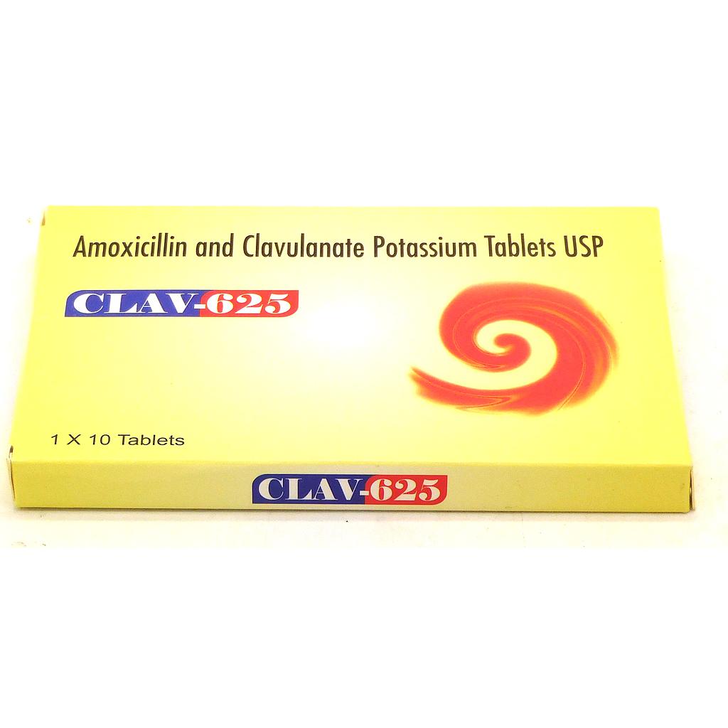 Amoxicillin/Clavulanate Potassium 625mg Tablets (Clav-625)