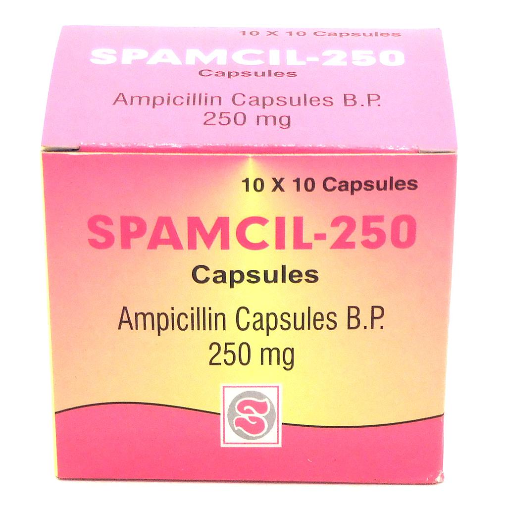 Ampicillin 250mg Capsules (Spamcil)