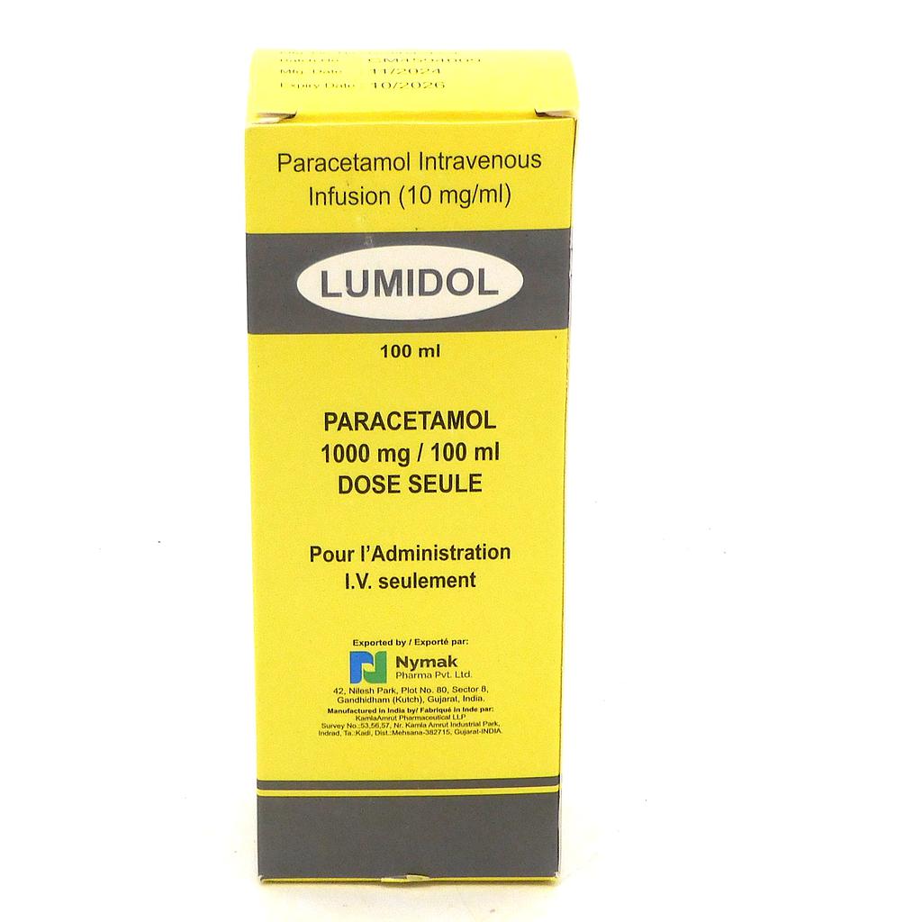 Paracetamol Infusion 100ml (Lumidol)