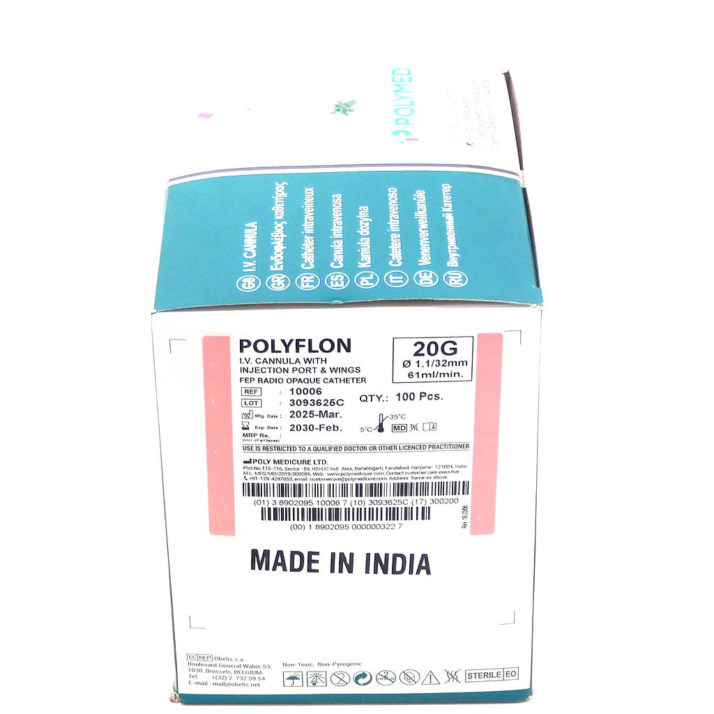 Cannula G20 - Pink (Polyflon)