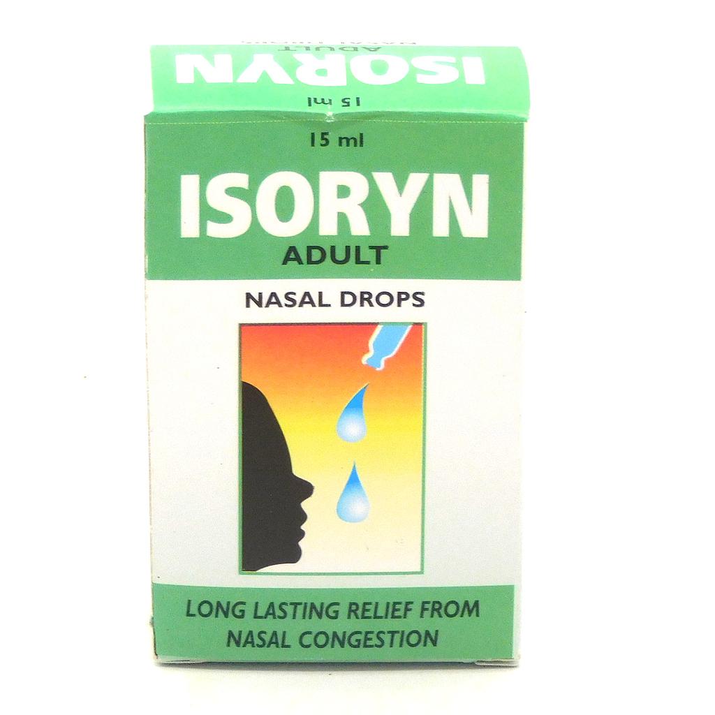 Ephedrine Adult Nasal Drops 15ml (Isoryn)
