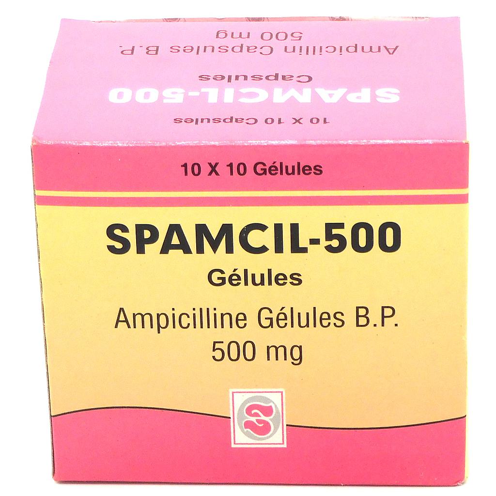 Ampicillin 500mg Capsules (Spamcil)