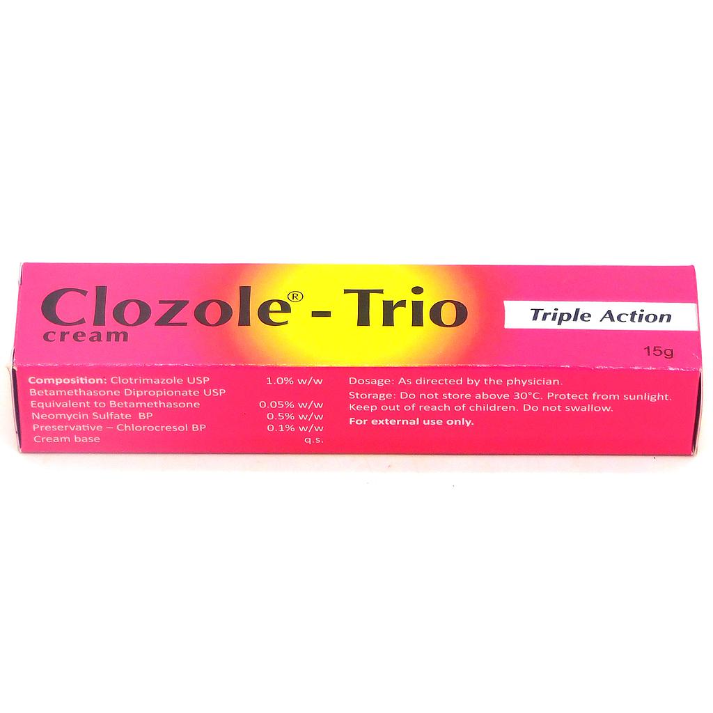 Clotrimazole/Betamethasone/Neomycin Cream 15g (Clozole-Trio) 