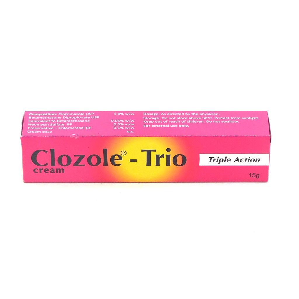 Clotrimazole/Betamethasone/Neomycin Cream 15g (Clozole-Trio) 