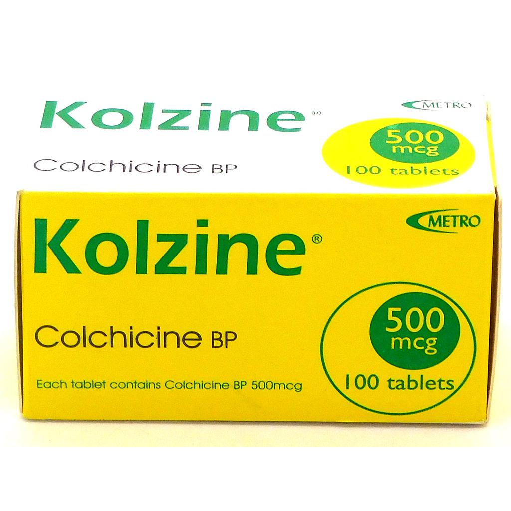 Colchicine 500mcg Tablets (Kolzine) 