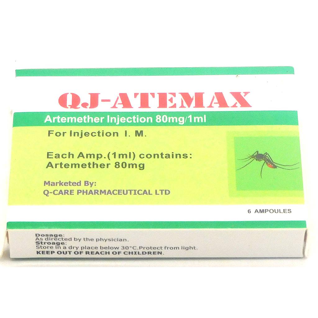 Artemether 80mg/ml Injection Ampoule (QJ-Atemax)