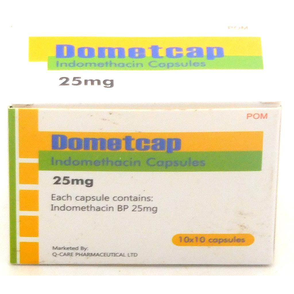 Indomethacin 25mg Capsules (Dometcap)