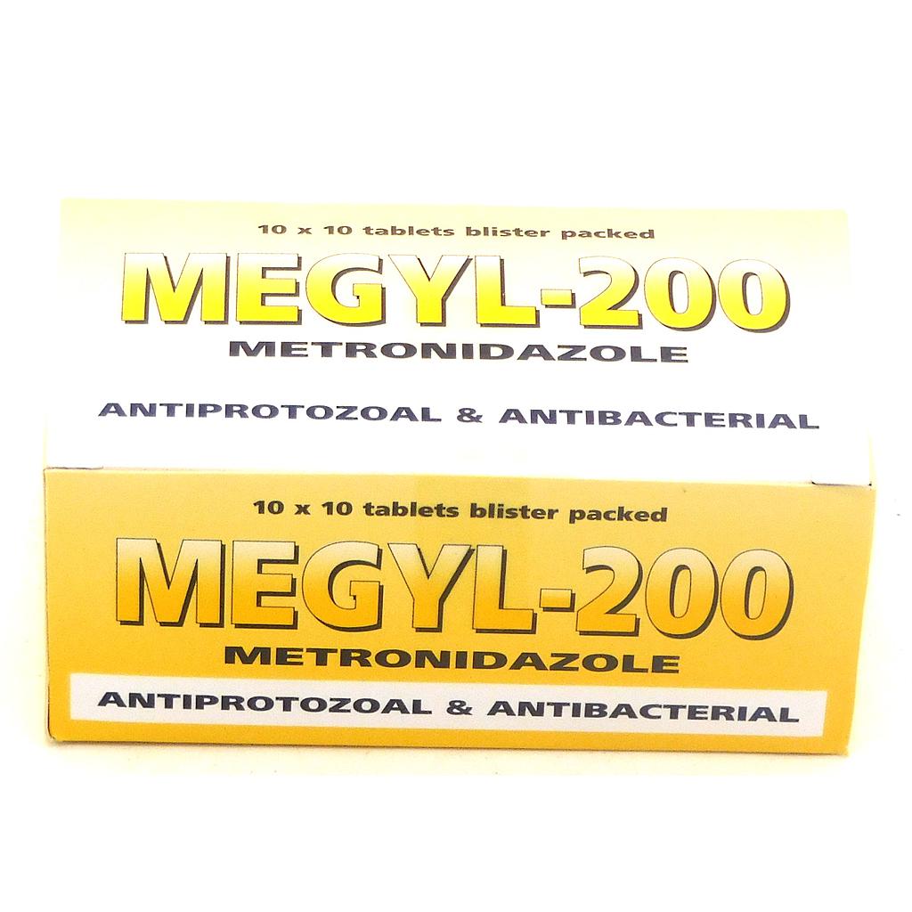 Metronidazole 200mg Tablets Blister (Megyl-200)