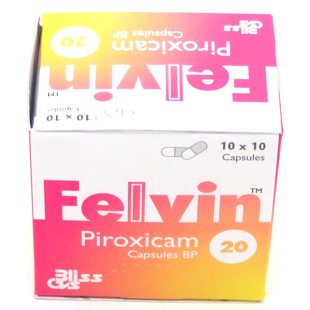 Piroxicam 20mg Capsule (Felvin)