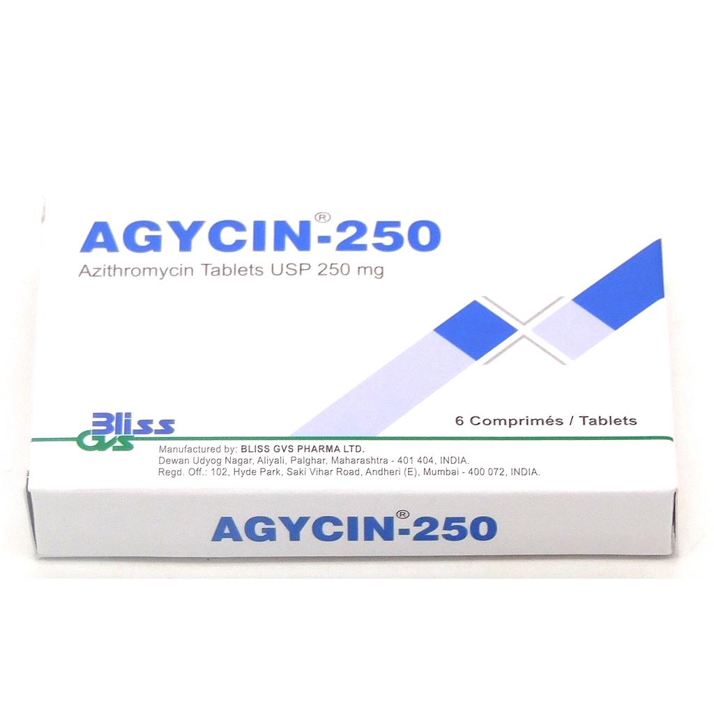 Azithromycin 250mg Tablets (Agycin-250)