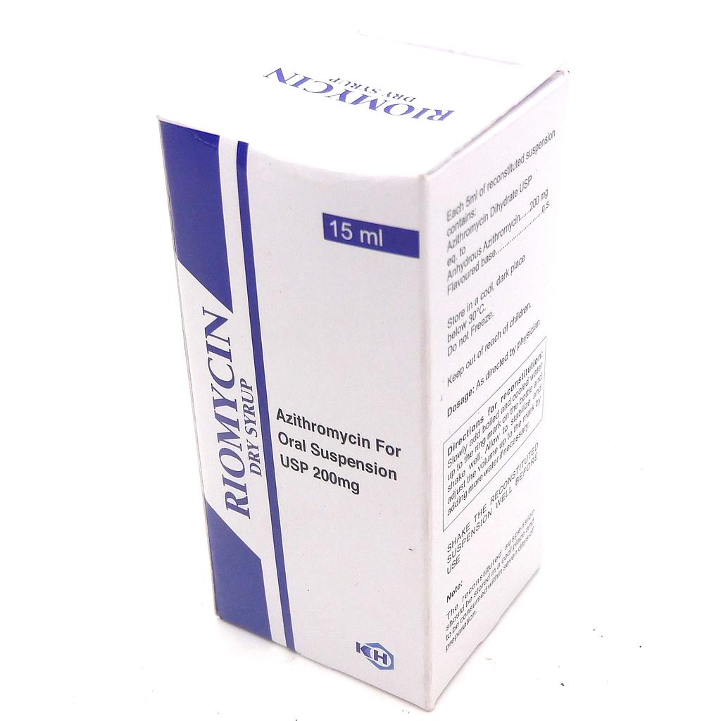 Azithromycin 200mg/5ml Suspension 15ml (Riomycin)