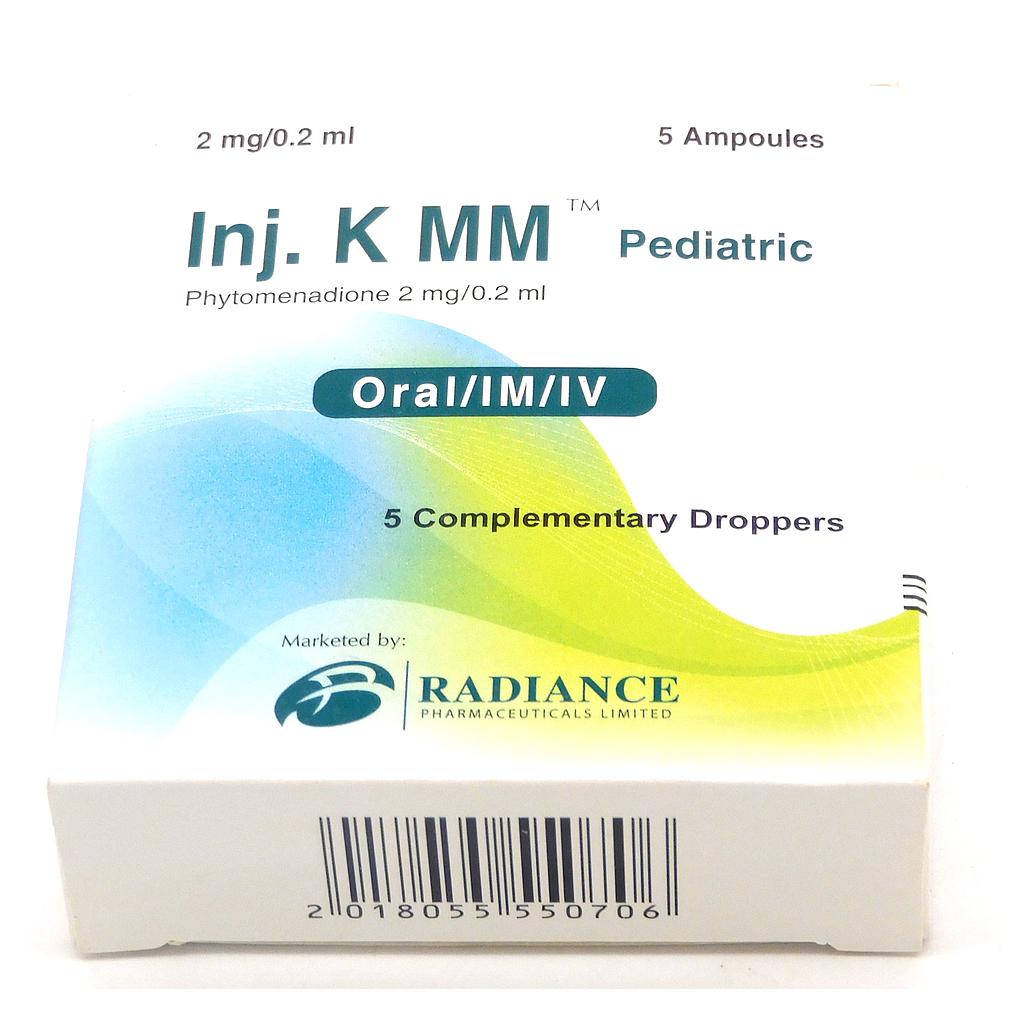 Vitamin K Injection 2mg/1ml (Radiance)