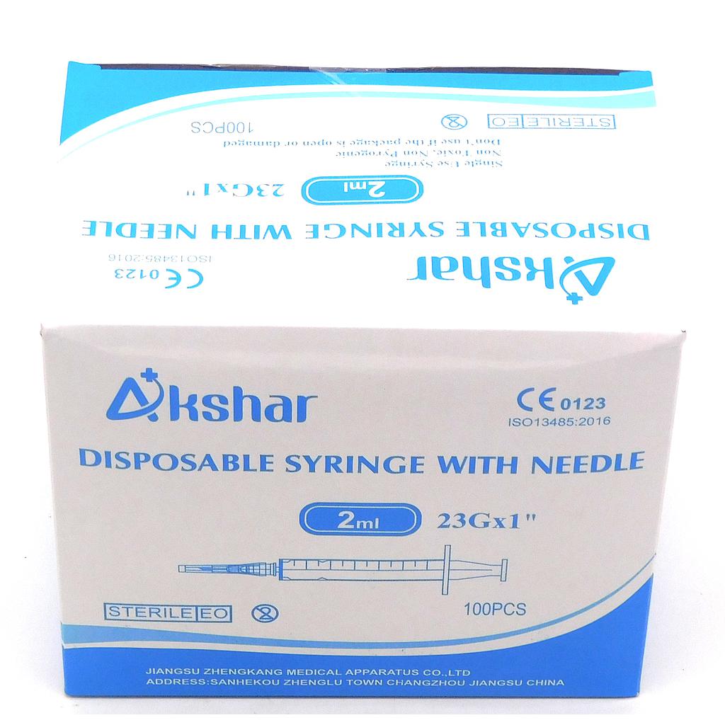 Syringe 2cc With Needle (Akshar)