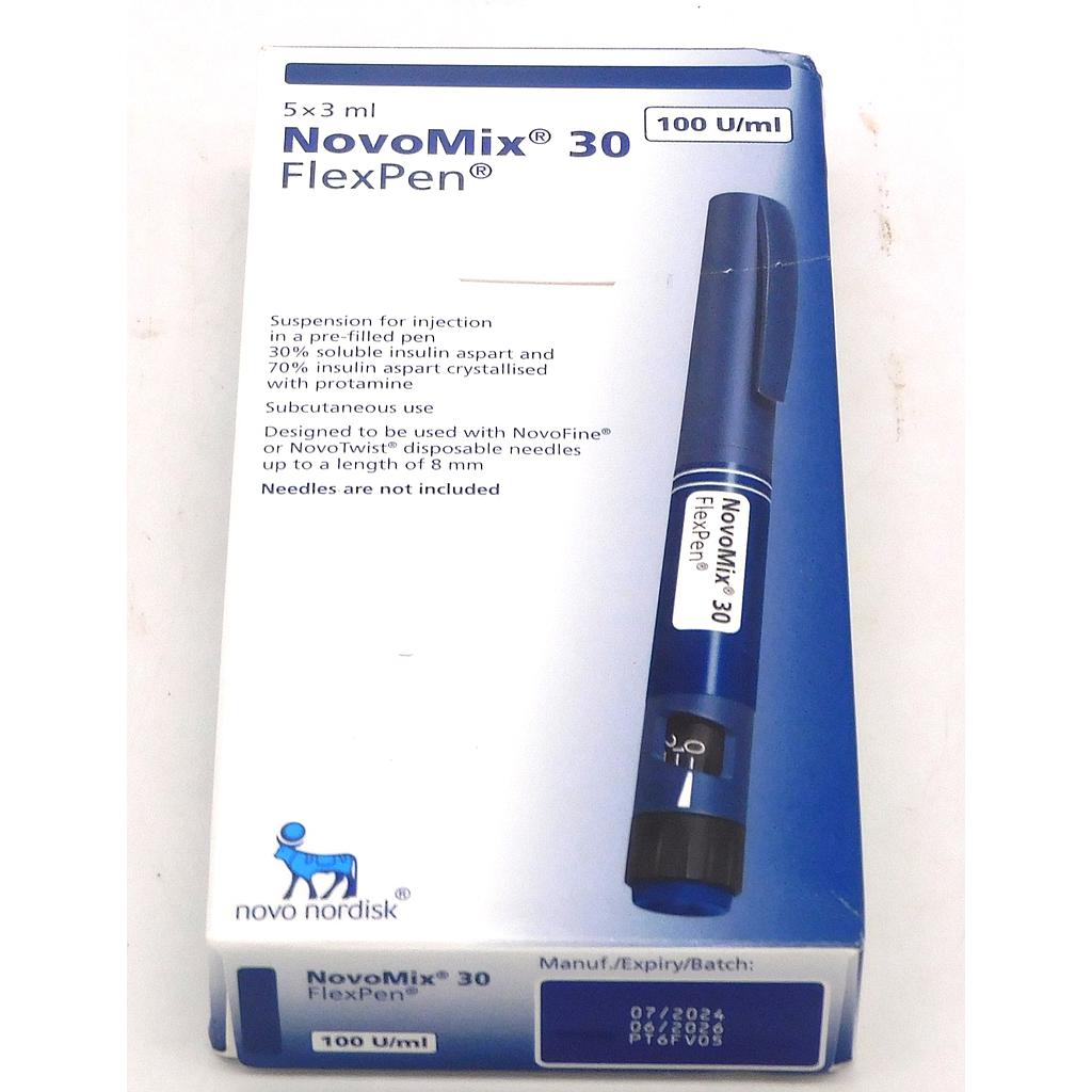 Human Insulin Injection 100 IU/ML  3ML (Flexpen NovoMix 30) 