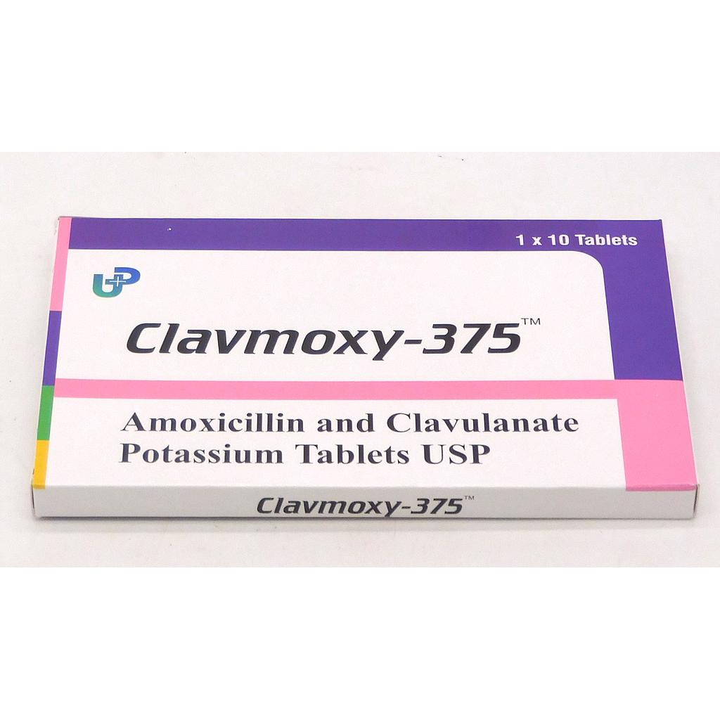Amoxicillin/Clavulanate Potassium 375mg Tablets (Clavmoxy-375)
