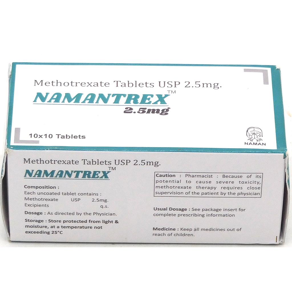 Methotrexate 2.5mg Tablets (Namantrex) 