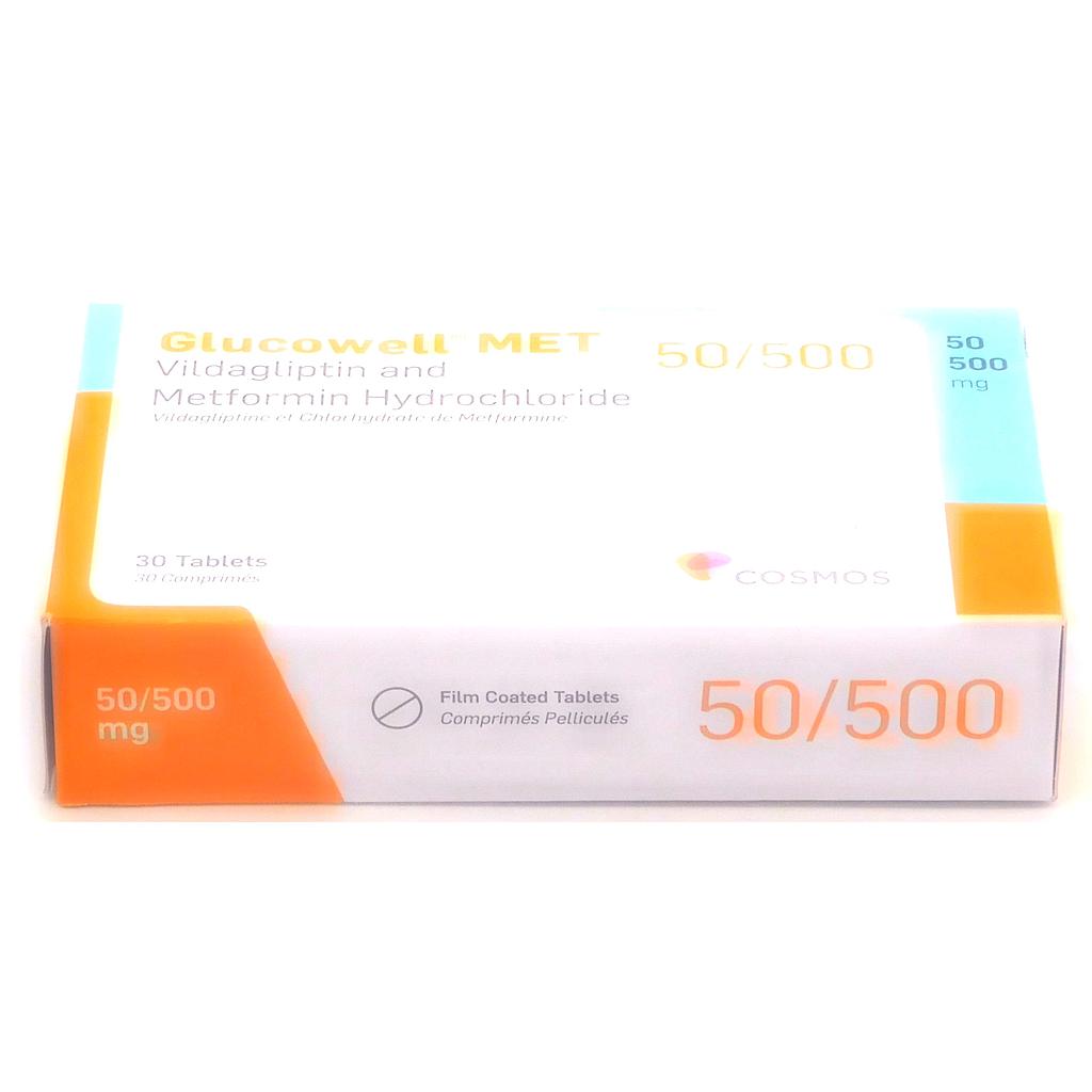 Vildagliptin/Metformin Hydrochloride 50/500mg (GlucowellMET) 