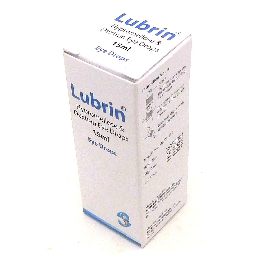 Hypromellose/Dextran Eye Drops 15ml (Lubrin) 