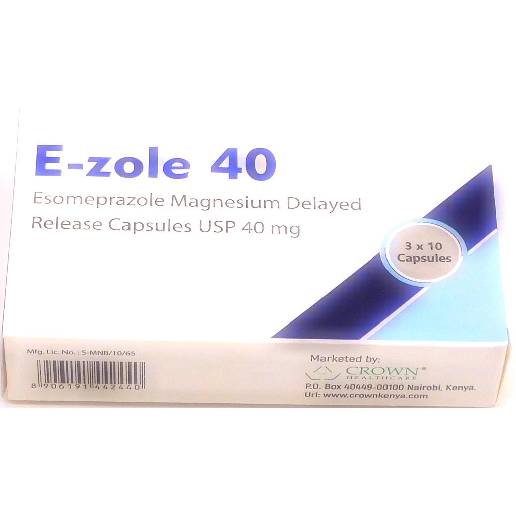 Esomeprazole 40mg Capsules (E-zole 40)