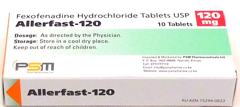 Fexofenadine 120mg Tablets (Allerfast-120) 