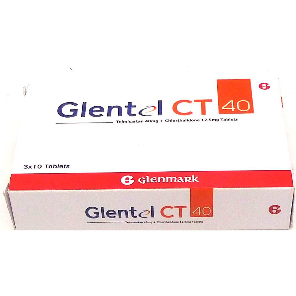 Telmisartan/Chlorthalidone 40mg/12.5mg Tablets (Glentel CT 40) 
