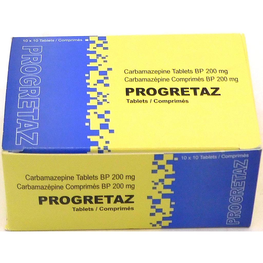 Carbamazepine 200mg Tablets (Progretaz)