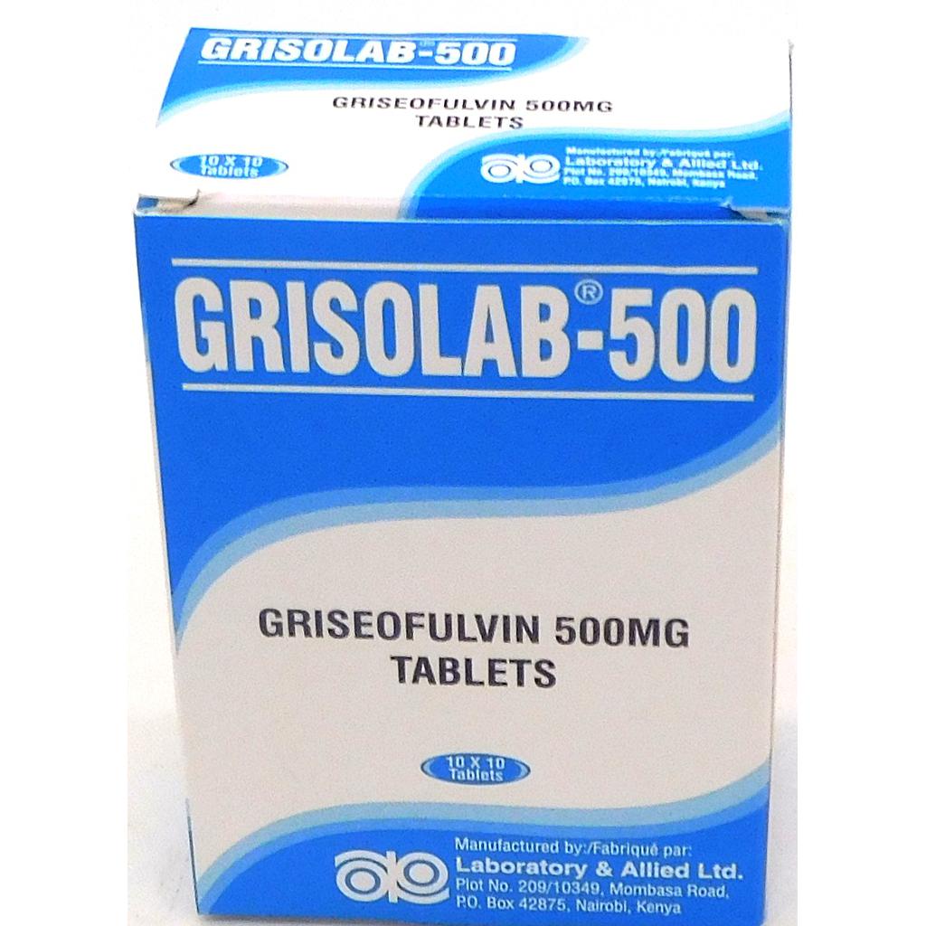 Griseofulvin 500mg Blister Tablets (Grisolab-500)