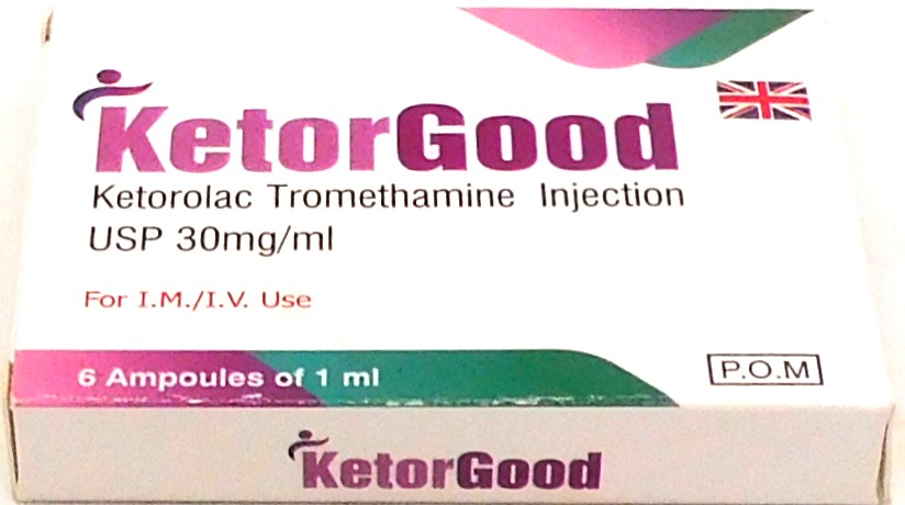 Ketorolac Tromethamine 30mg Injection (KetorGood))  
