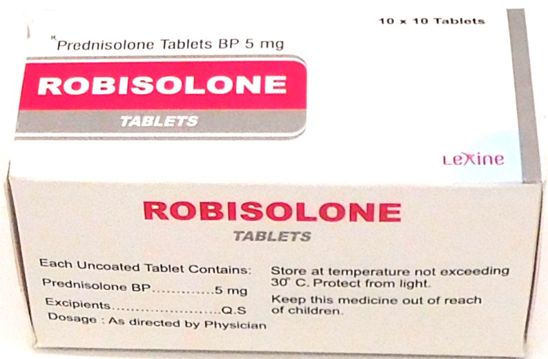 Prednisolone 5mg Tablets Blister (Robisolone)